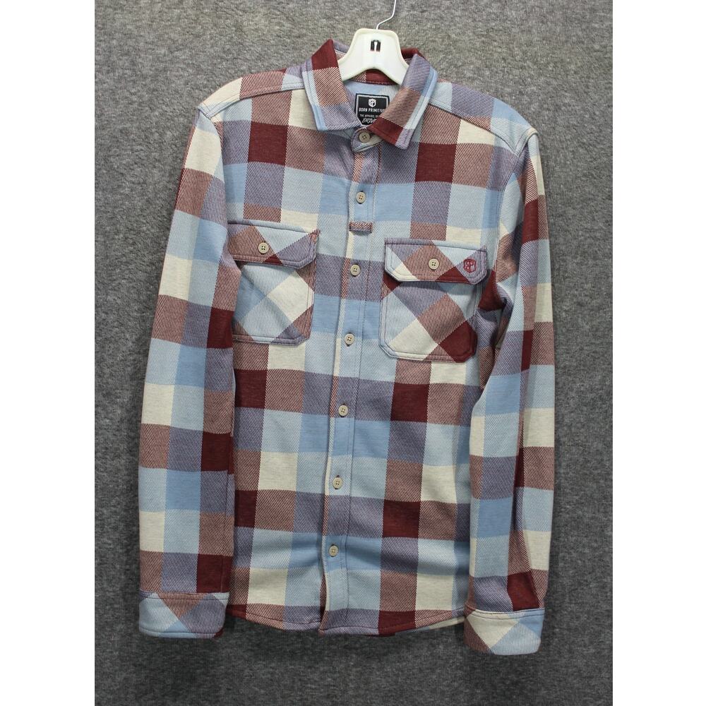 Born Primitive Woodsman Stretchy Flannel Mens XS in Canyon